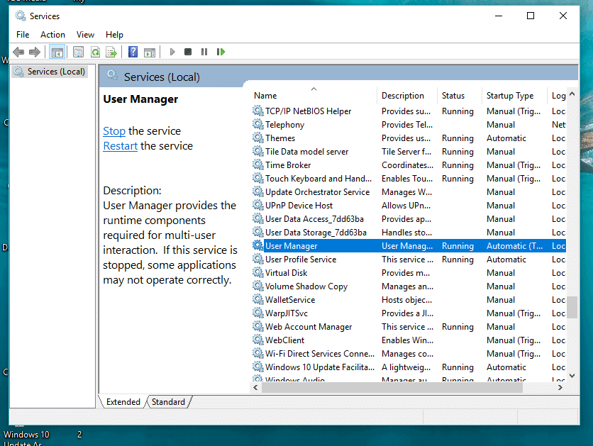 frozen start menu windows 10