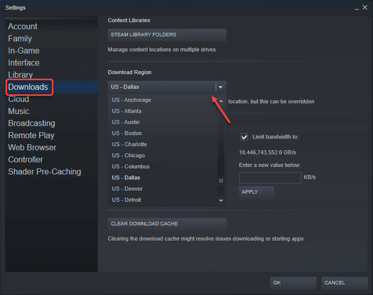 steam download stuck on preallocating